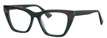 Afro Motif Women Eyeglasses: Ifunanya - Transparent Green - SpecSMART Eye Clinic (Diagonal View)